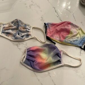 Tye dye face masks